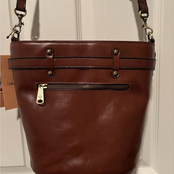 NWT Patrica Nash Brown Leather Bucket Bag - Picture 2 of 4